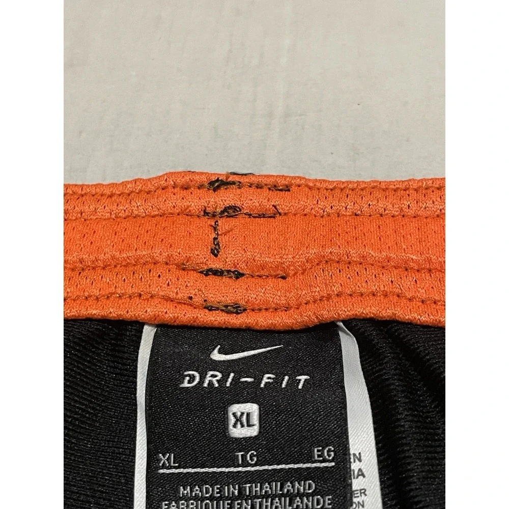 Nike DRI-FIT Academy Soccer Pants Mens XL Black Neon Joggers Tapered Ankle Zip